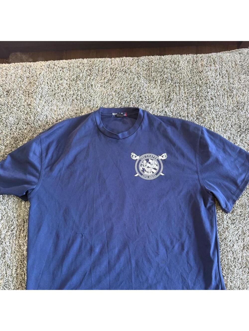 Port Authority XL Navy Blue Graphic T-Shirt